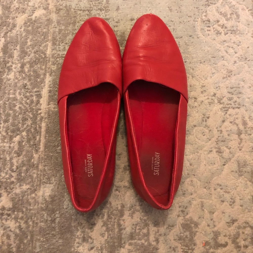 Kate Spade Saturday Red Loafers 👞